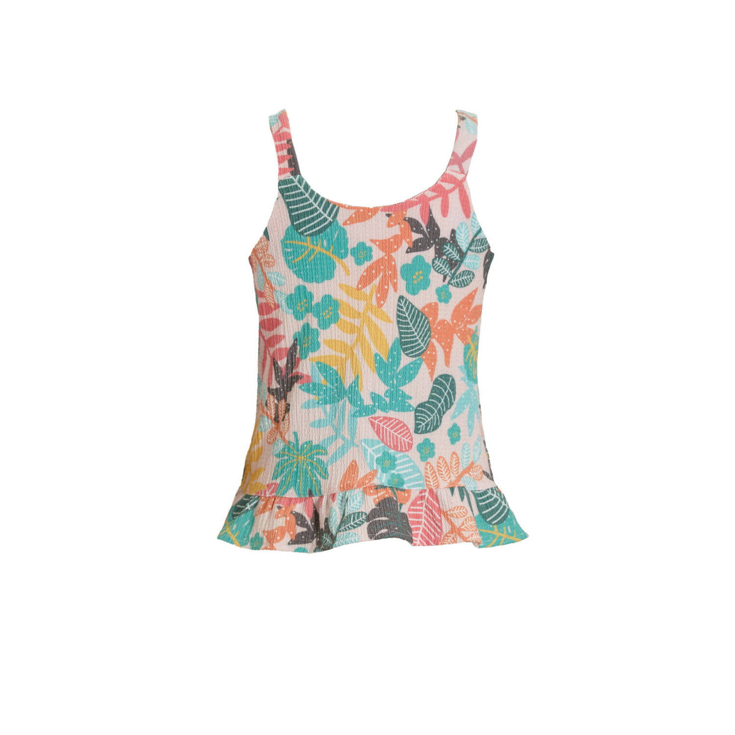 anytime crinkle top met all over print multi