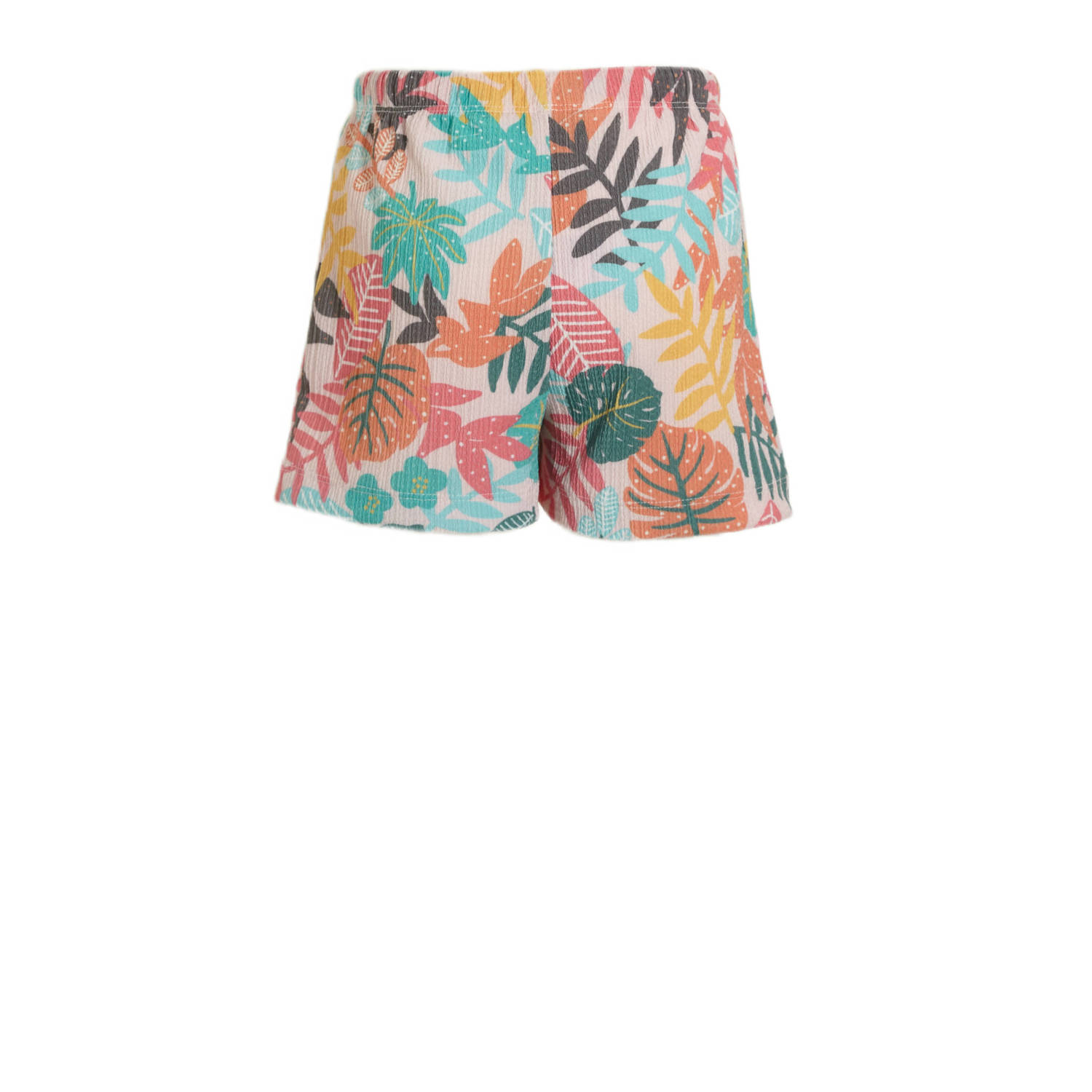 anytime crinkle short met all over print multi
