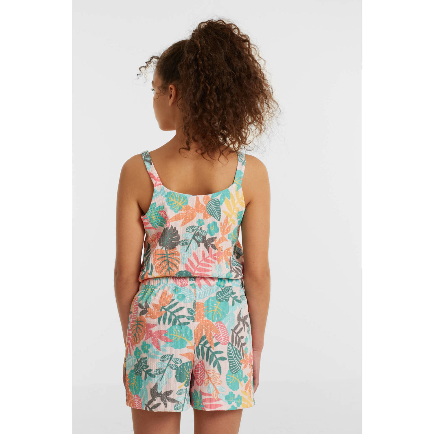 anytime crinkle short met all over print multi