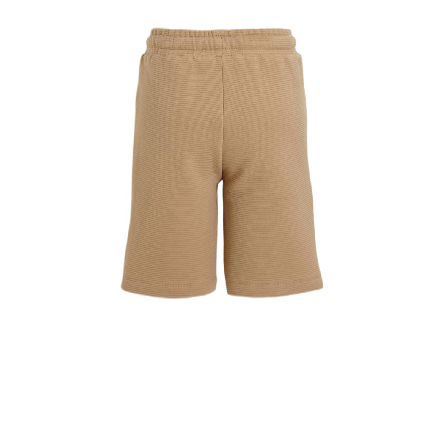 anytime geribde sweatshort beige