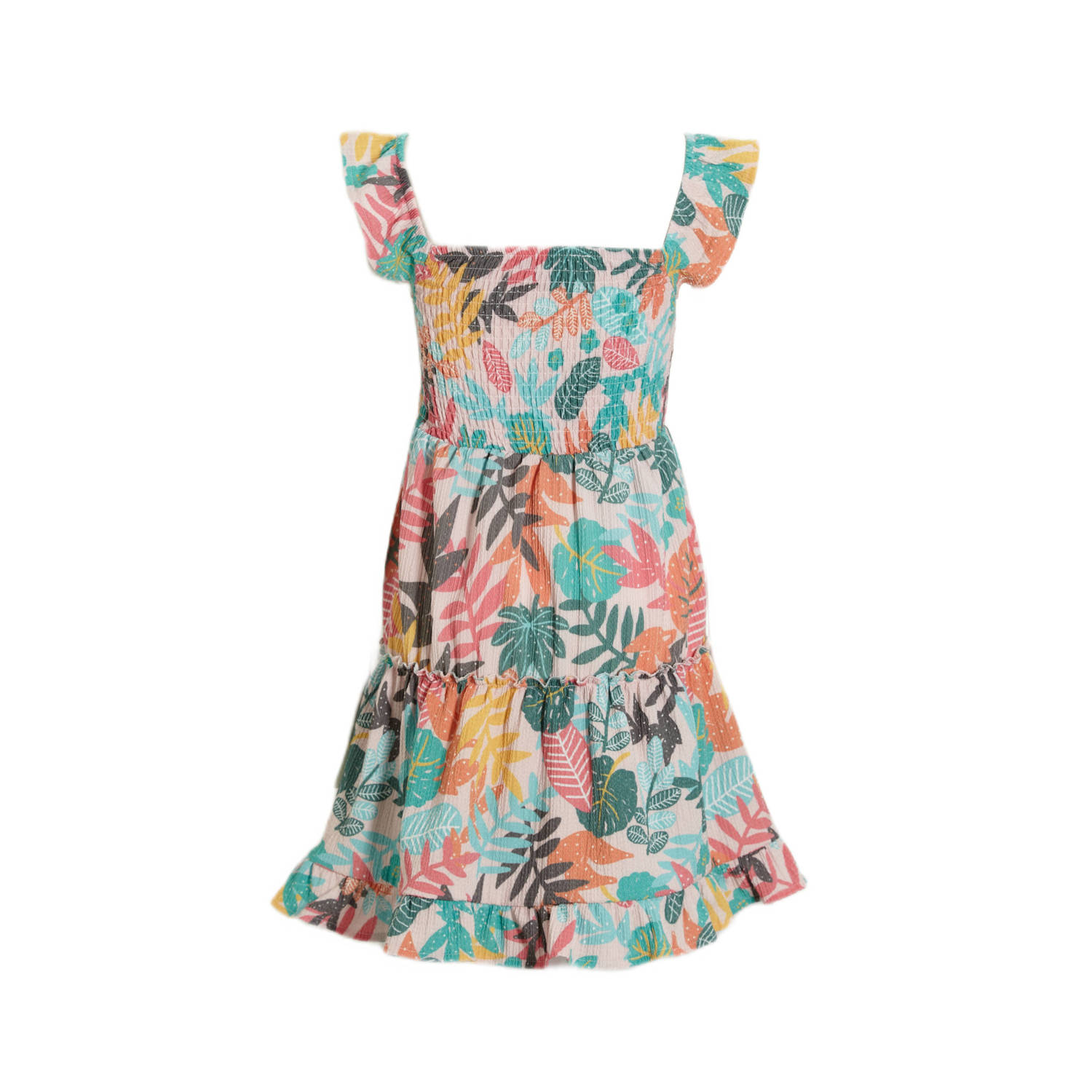 anytime crinkle jurk met all over print multi