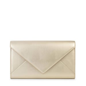 metallic clutch goudkleurig