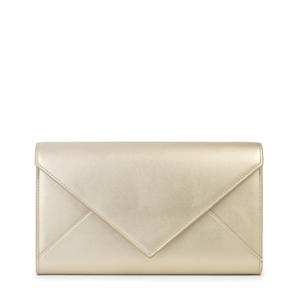 metallic clutch goudkleurig
