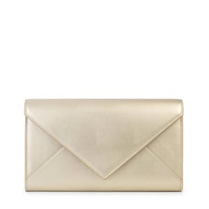 metallic clutch goudkleurig