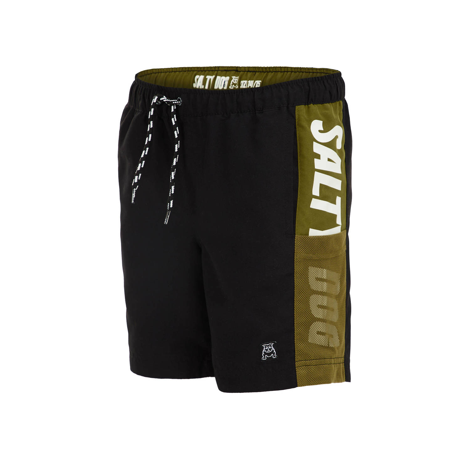Salty Dog zwemshort zwart olijfgroen