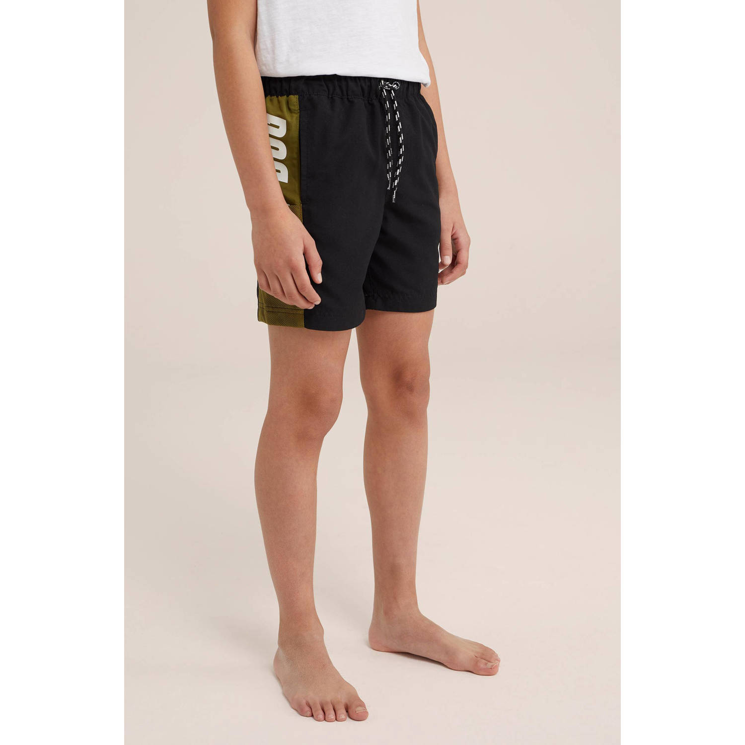 Salty Dog zwemshort zwart olijfgroen