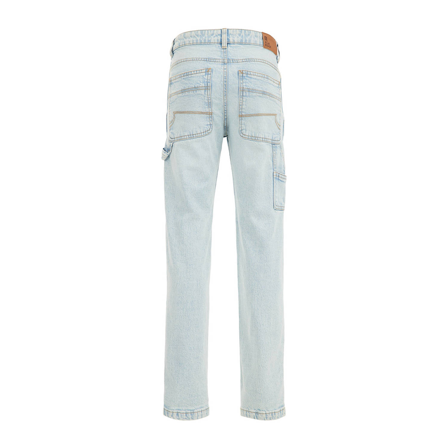 WE Fashion Blue Ridge tapered fit jeans light blue denim