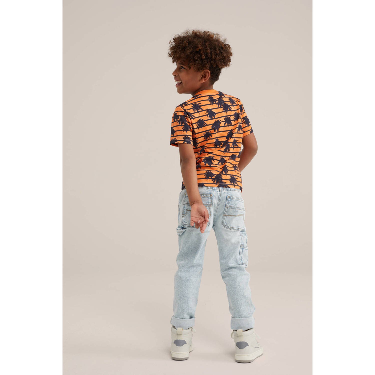 WE Fashion Blue Ridge tapered fit jeans light blue denim