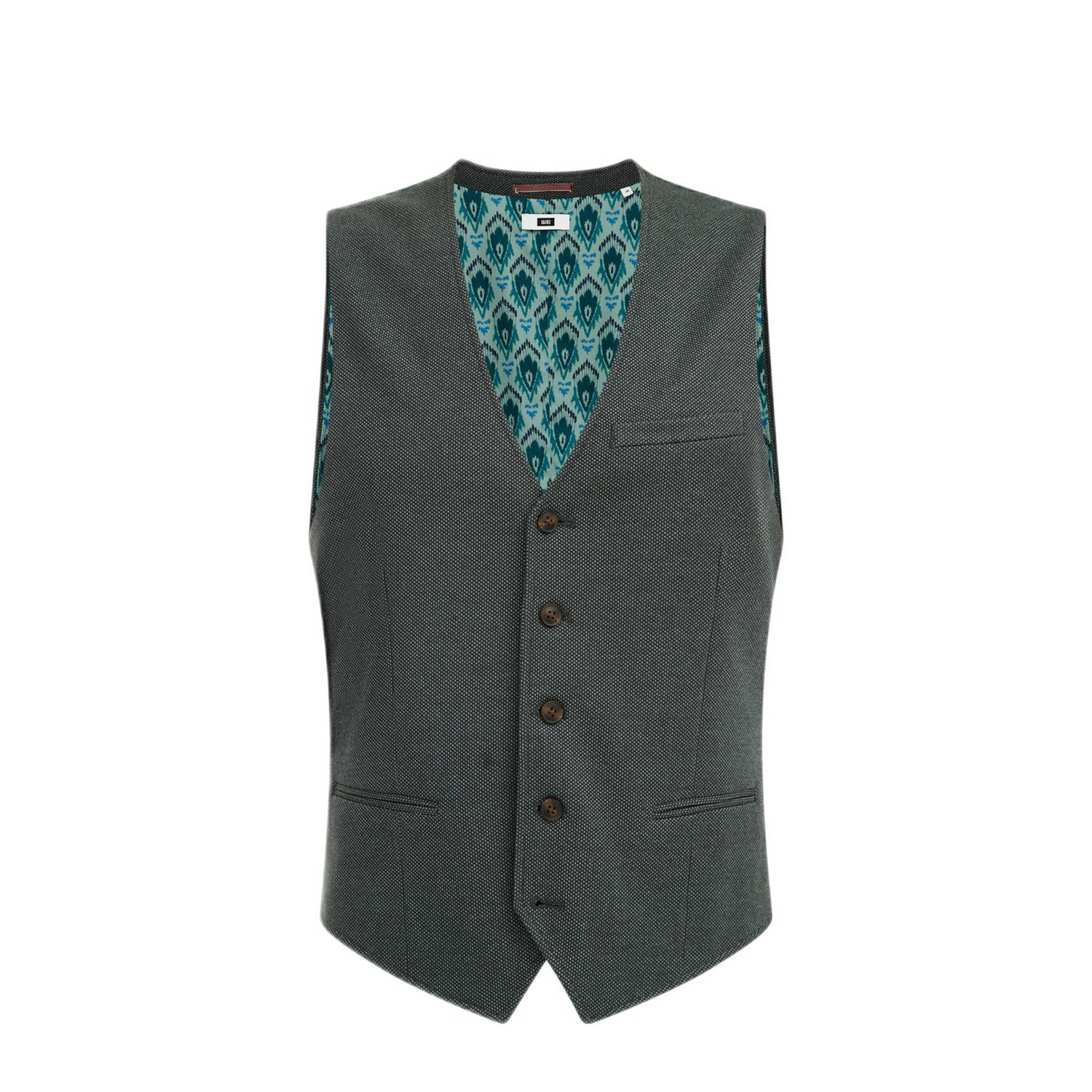 WE Fashion gilet met all over print bright silver