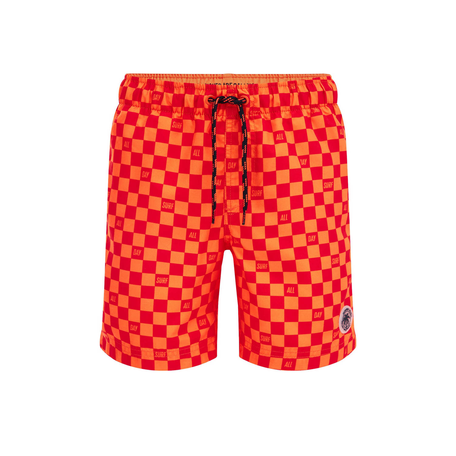 WE Fashion zwemshort oranje rood