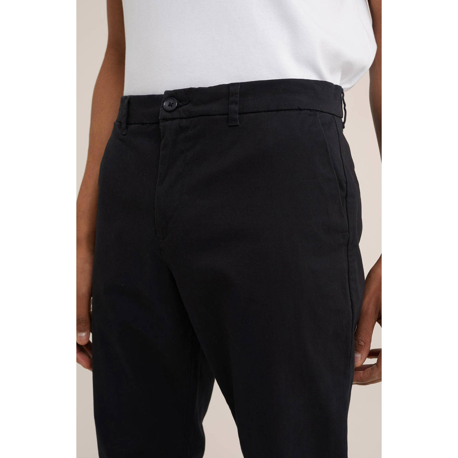 WE Fashion WE Fundamentals slim fit chino Billy zwart