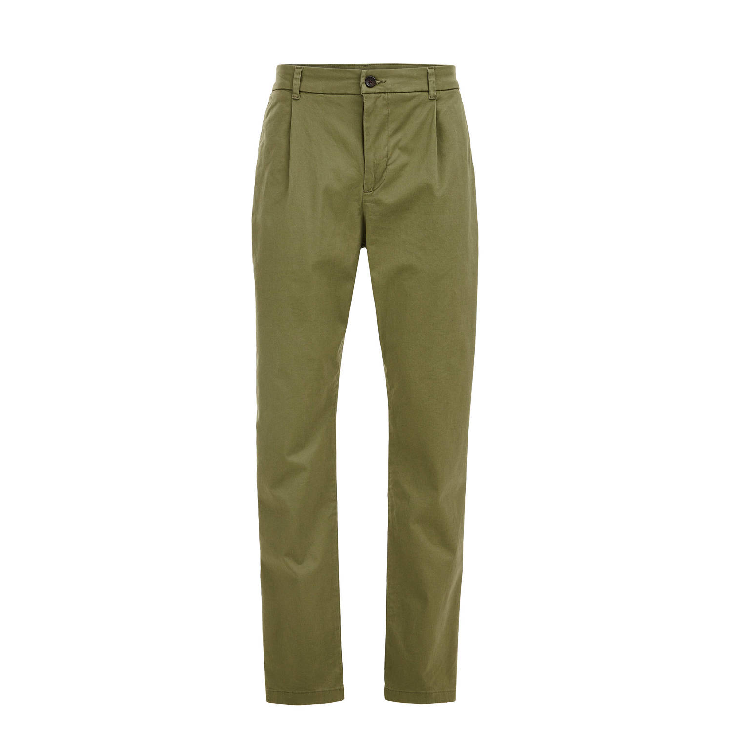 WE Fashion tapered fit chino Ben olive