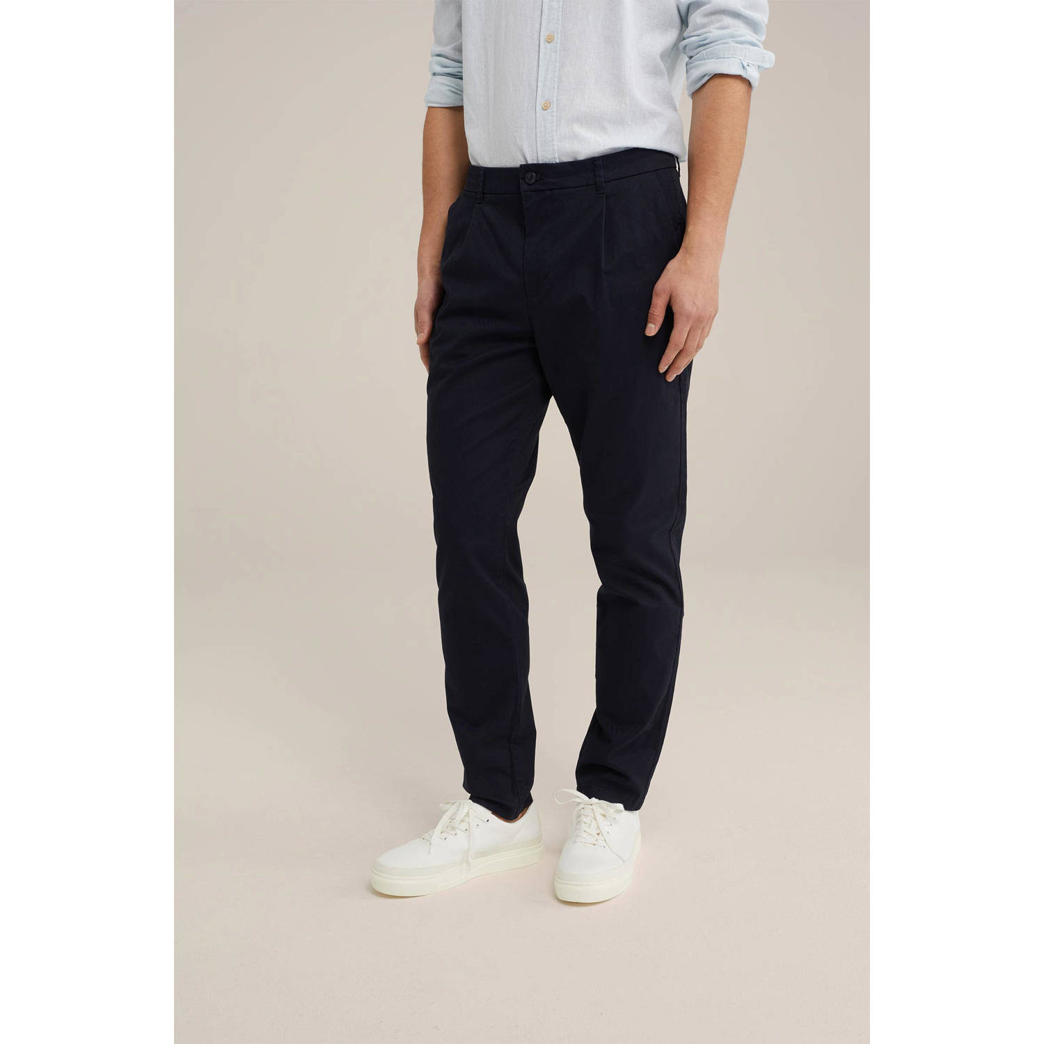 WE Fashion WE Fundamentals tapered fit chino Ben heavy blue
