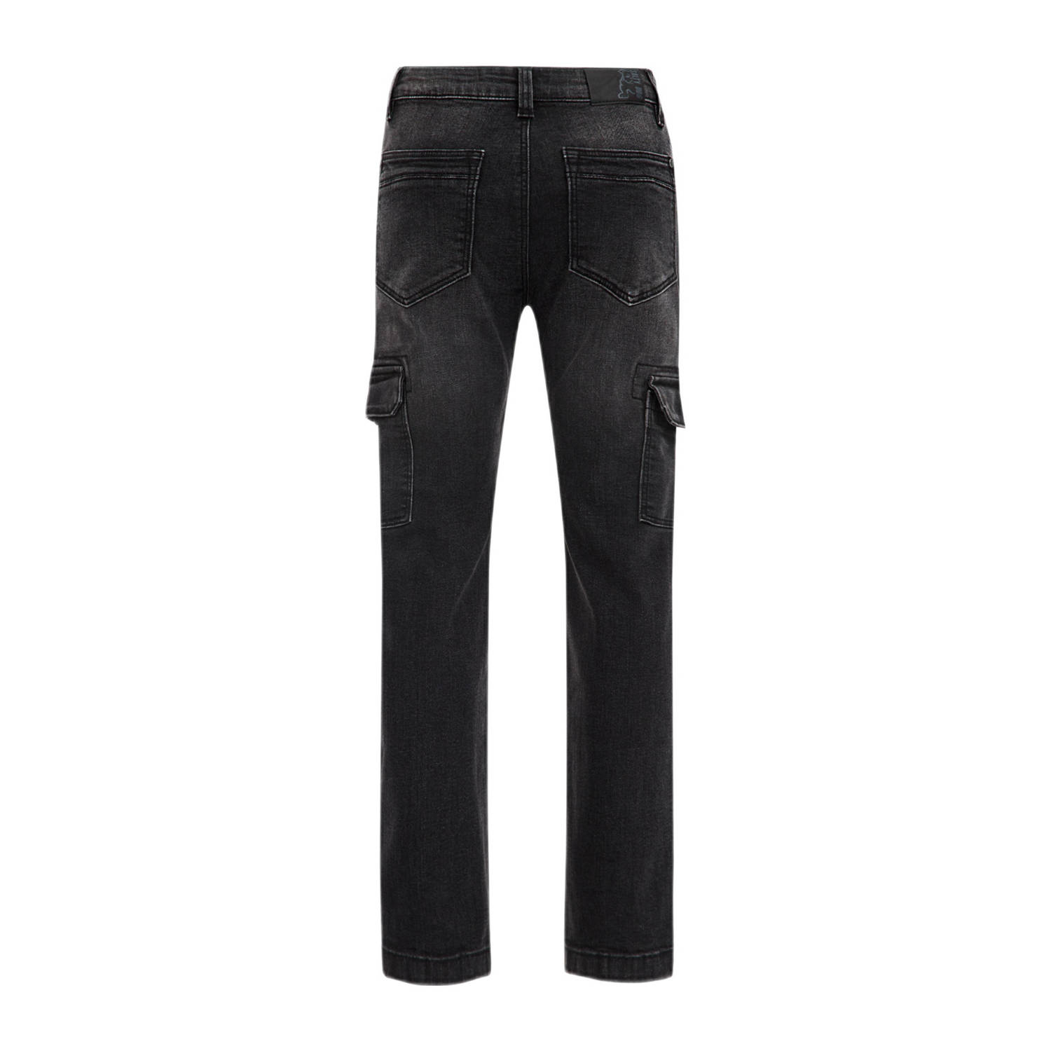 WE Fashion regular fit jeans black faded
