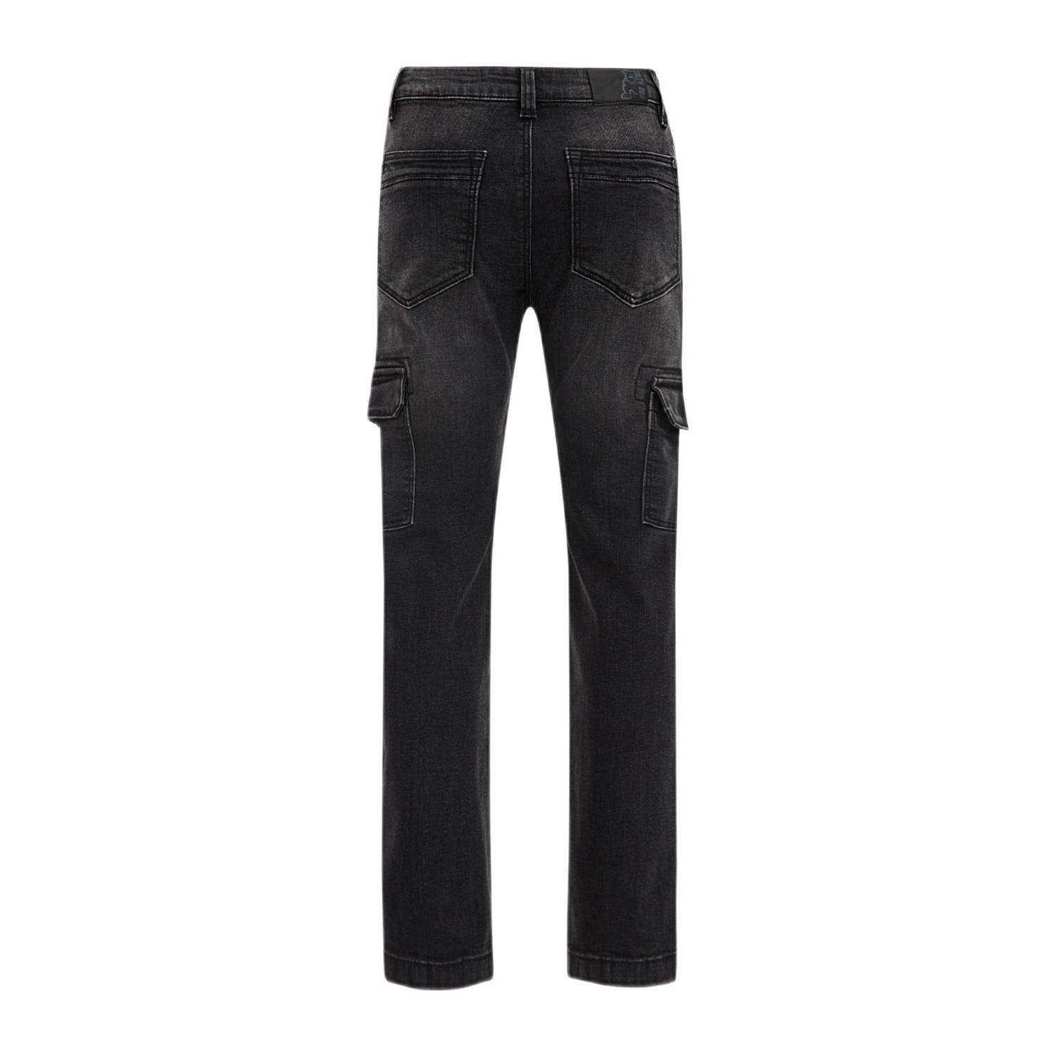 WE Fashion regular fit jeans black faded