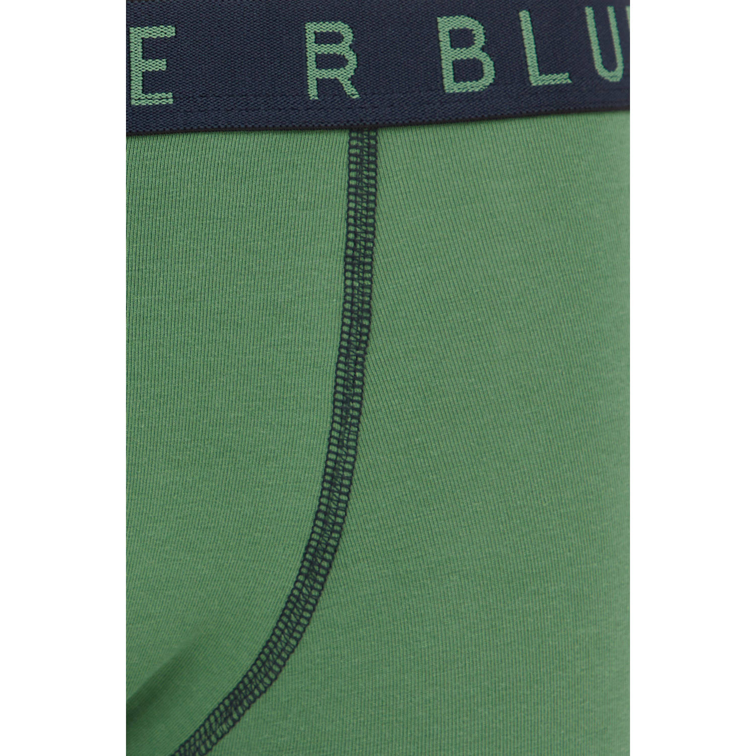 WE Fashion Blue Ridge boxershort set van 2 mosgroen donkerblauw