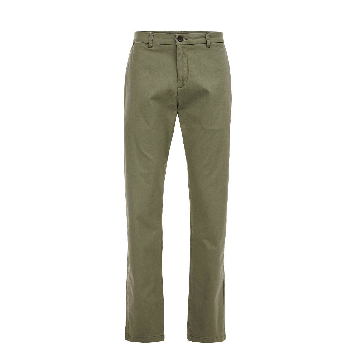 WE Fashion slim fit chino Billy olive