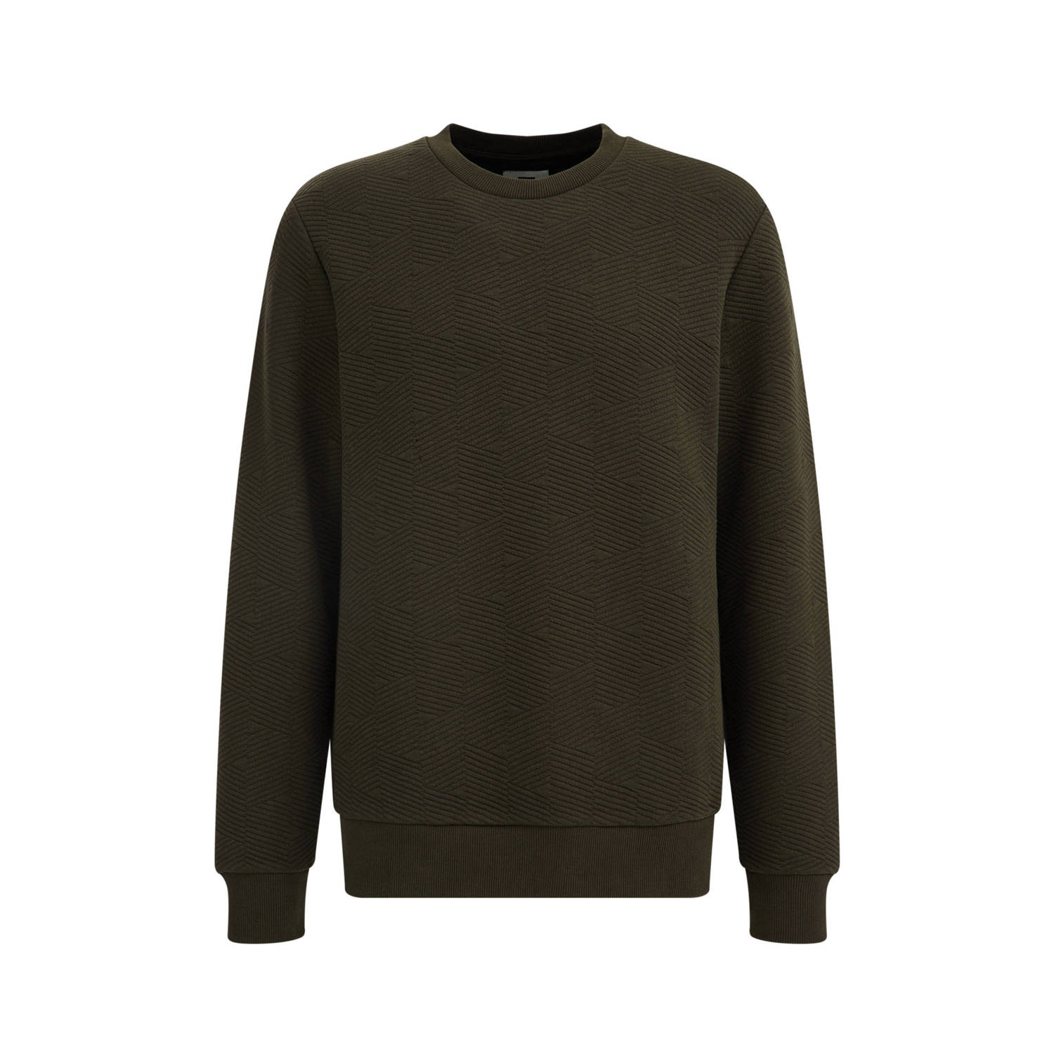 WE Fashion sweater donkergroen