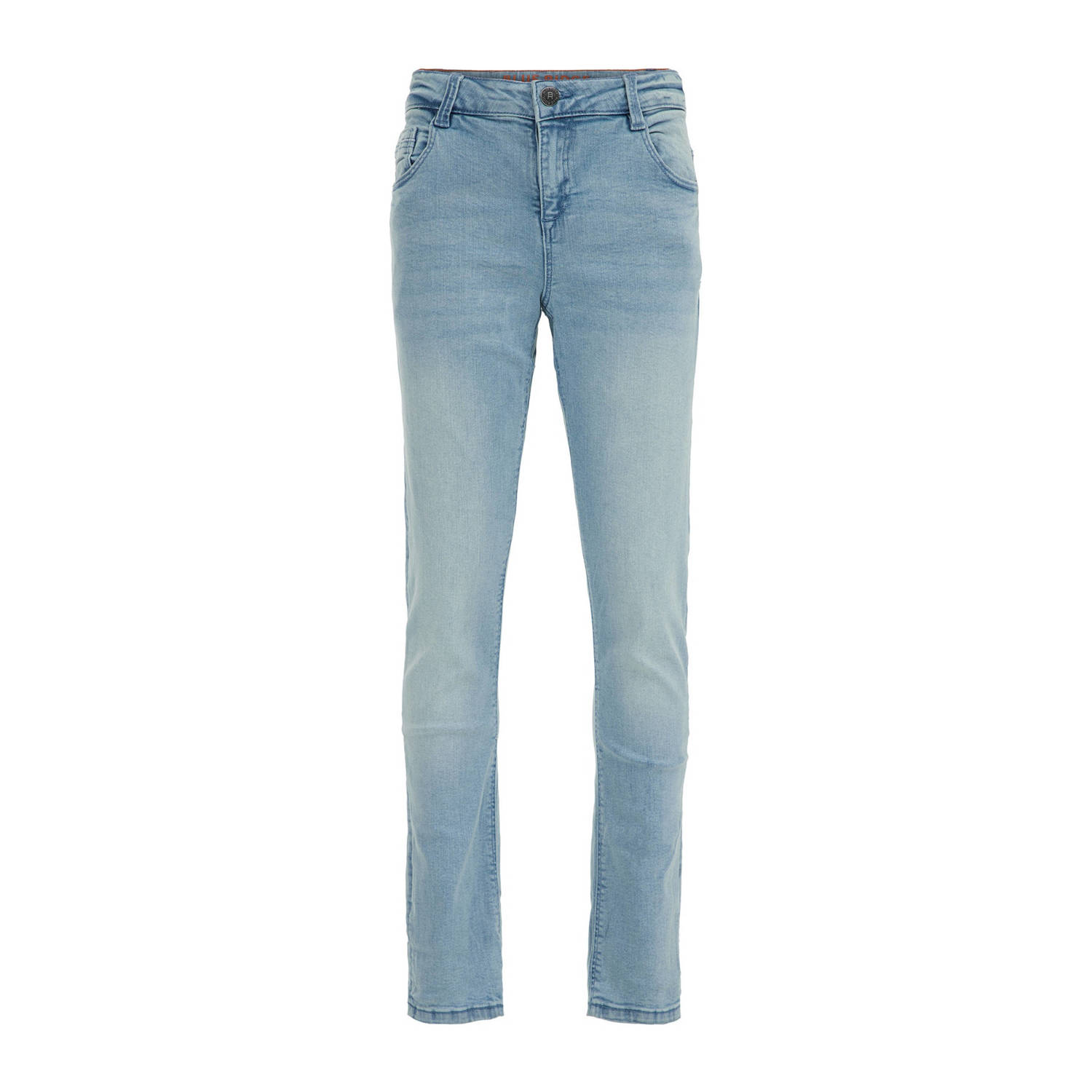 WE Fashion Blue Ridge tapered fit jeans light blue denim Blauw Jongens Stretchdenim 104