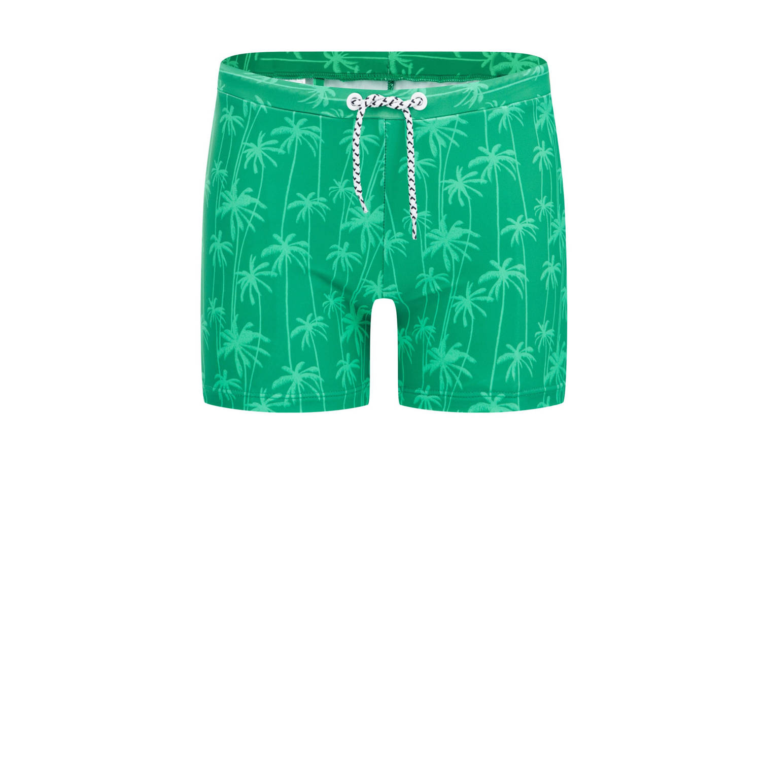 WE Fashion zwemboxer groen Jongens Polyamide All over print 122 128