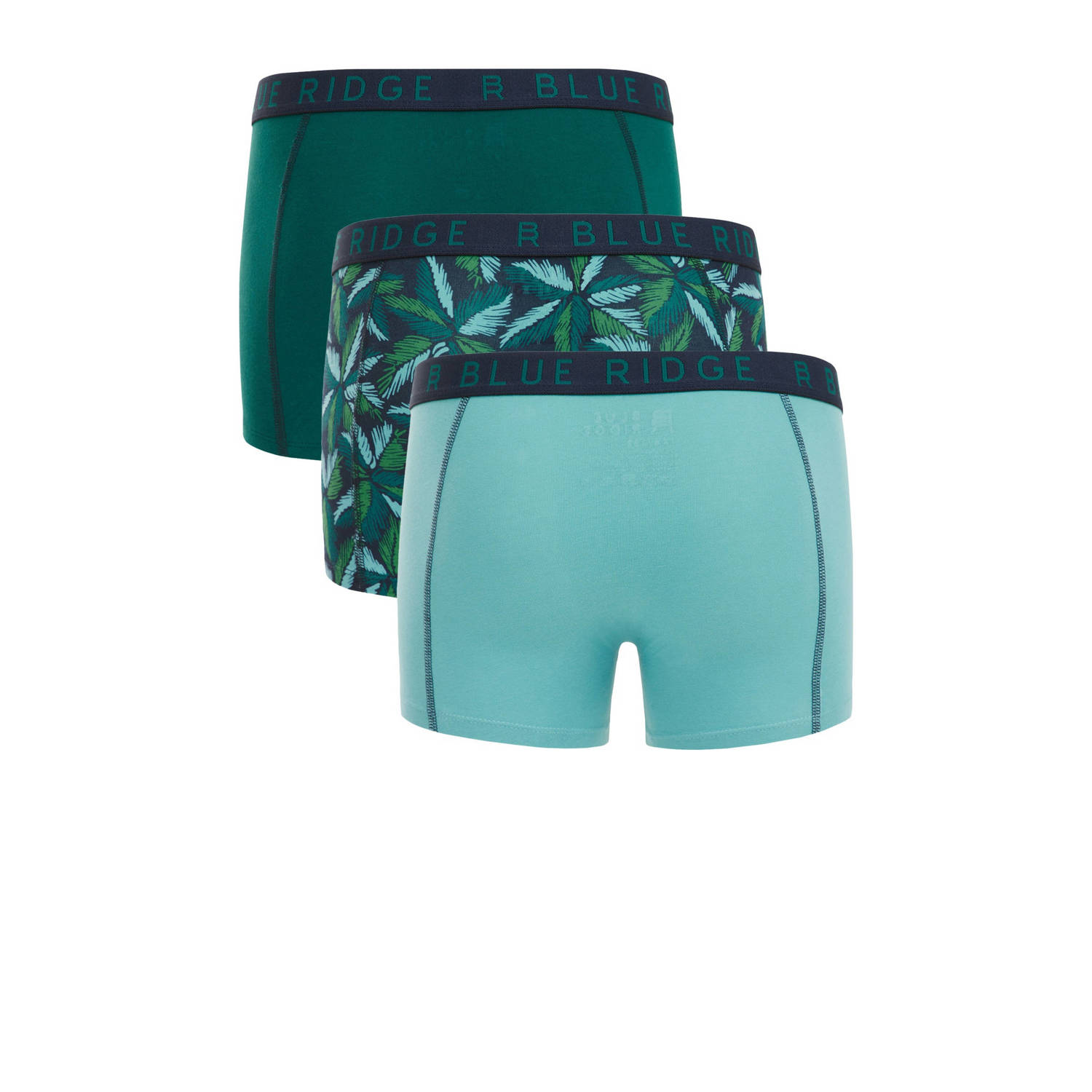 Salty Dog boxershort set van 3 donkergroen mintgroen