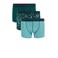 WE Fashion Blue Ridge boxershort - donkergroen/mintgroen (set van 3)
