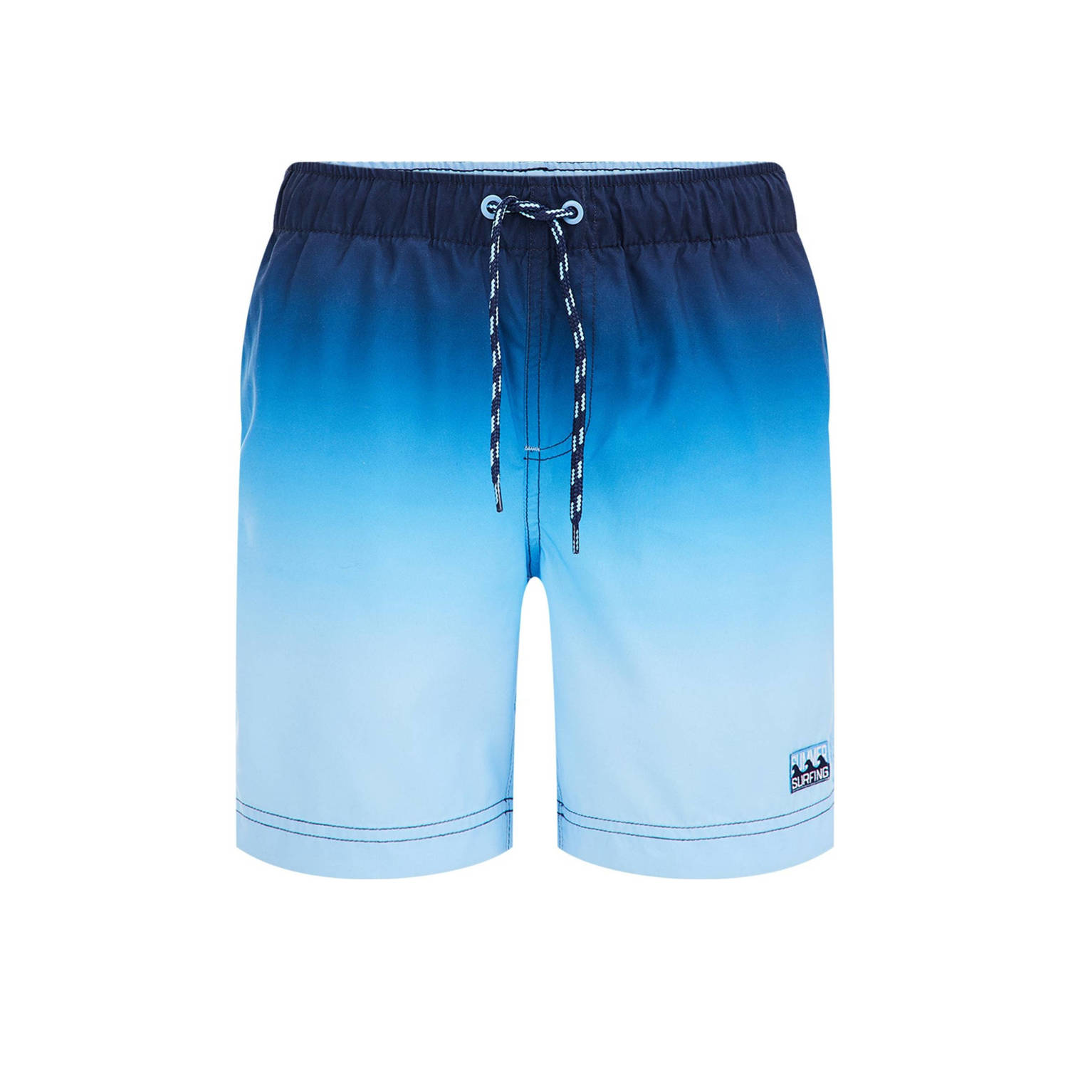 WE Fashion zwemshort blauw Jongens Gerecycled polyester Meerkleurig 110 116