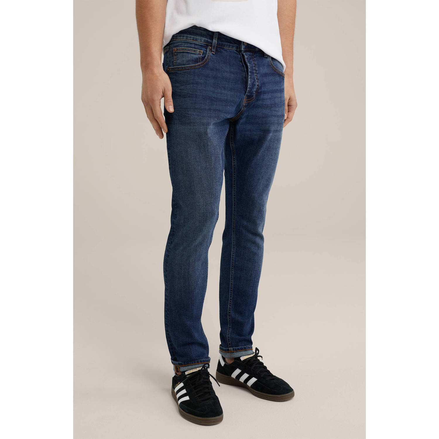 WE Fashion Blue Ridge slim fit jeans dark denim