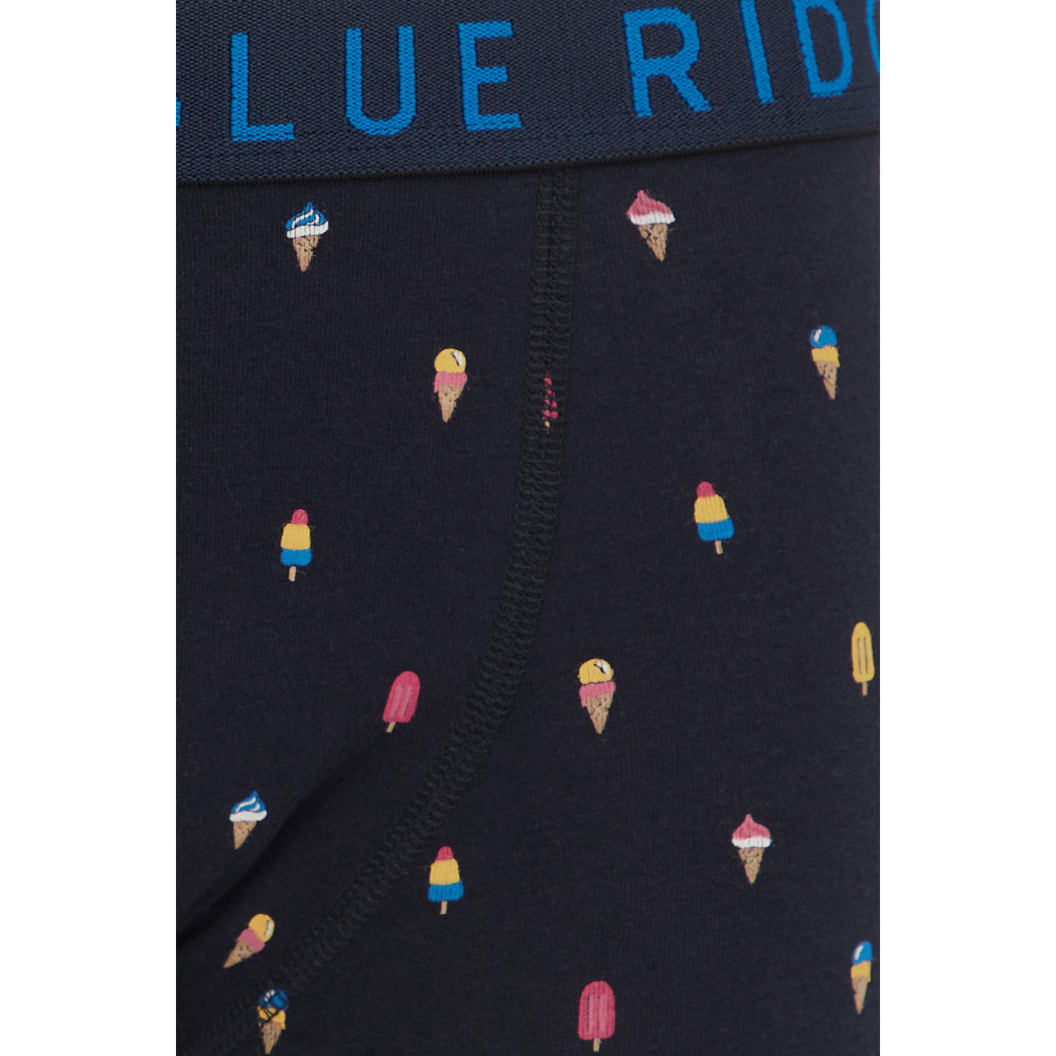 WE Fashion Blue Ridge boxershort set van 2 lichtblauw donkerblauw multicolor