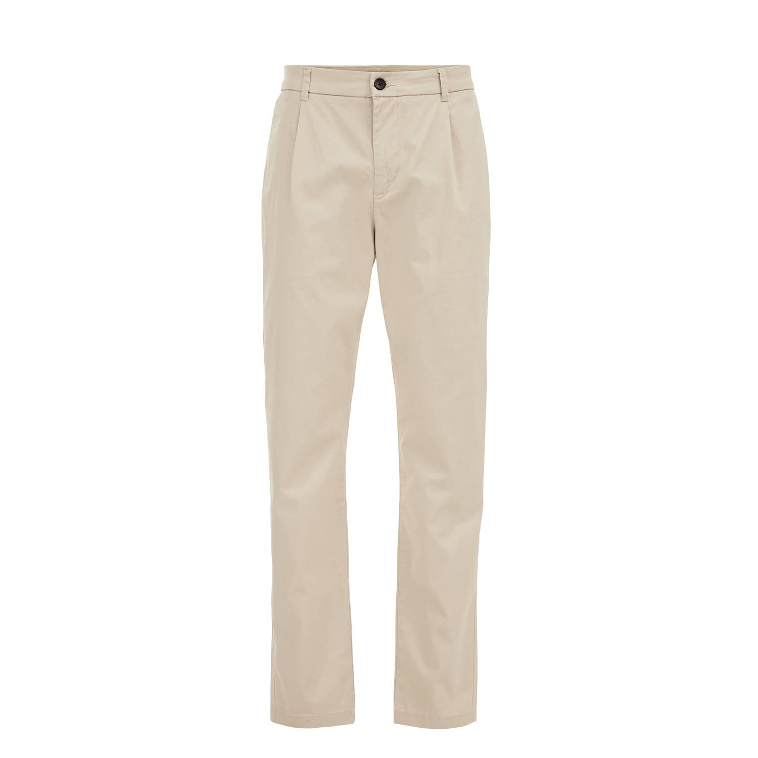 WE Fashion tapered fit chino Ben sand
