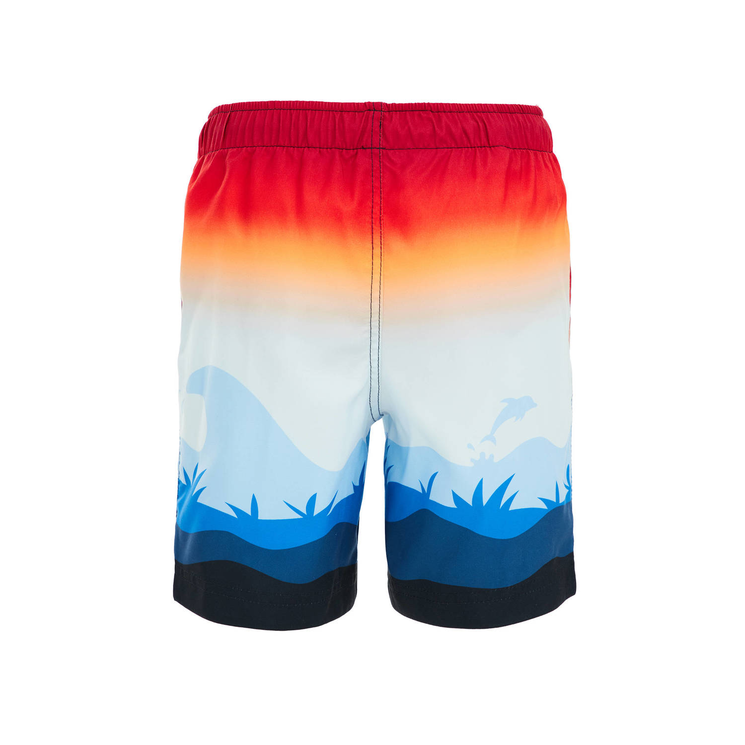 WE Fashion zwemshort rood blauw oranje