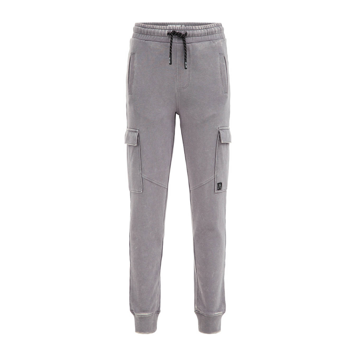 WE Fashion slim fit joggingbroek grijs