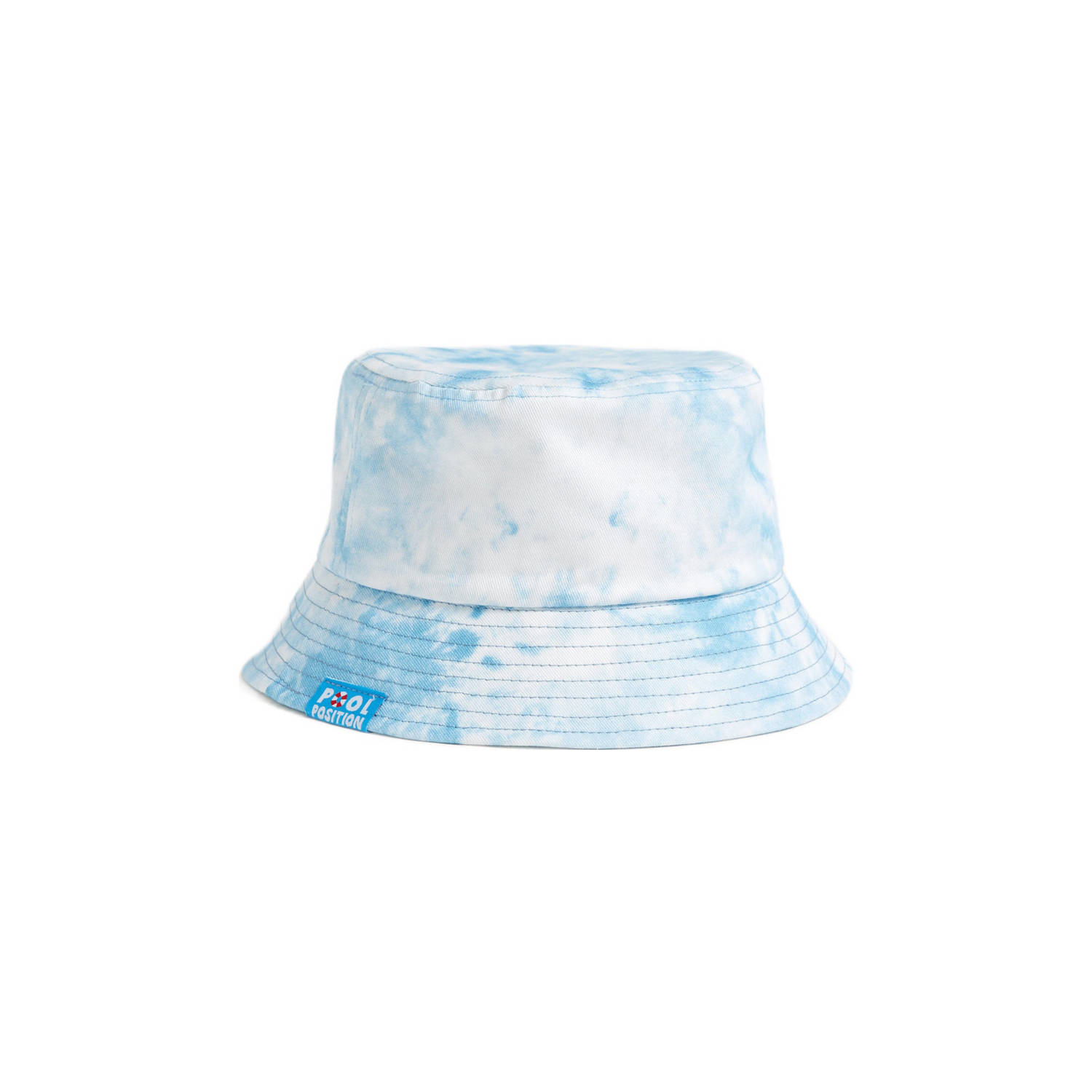 WE Fashion tie-dye bucket hoed blauw wit Katoen Tie-dye S