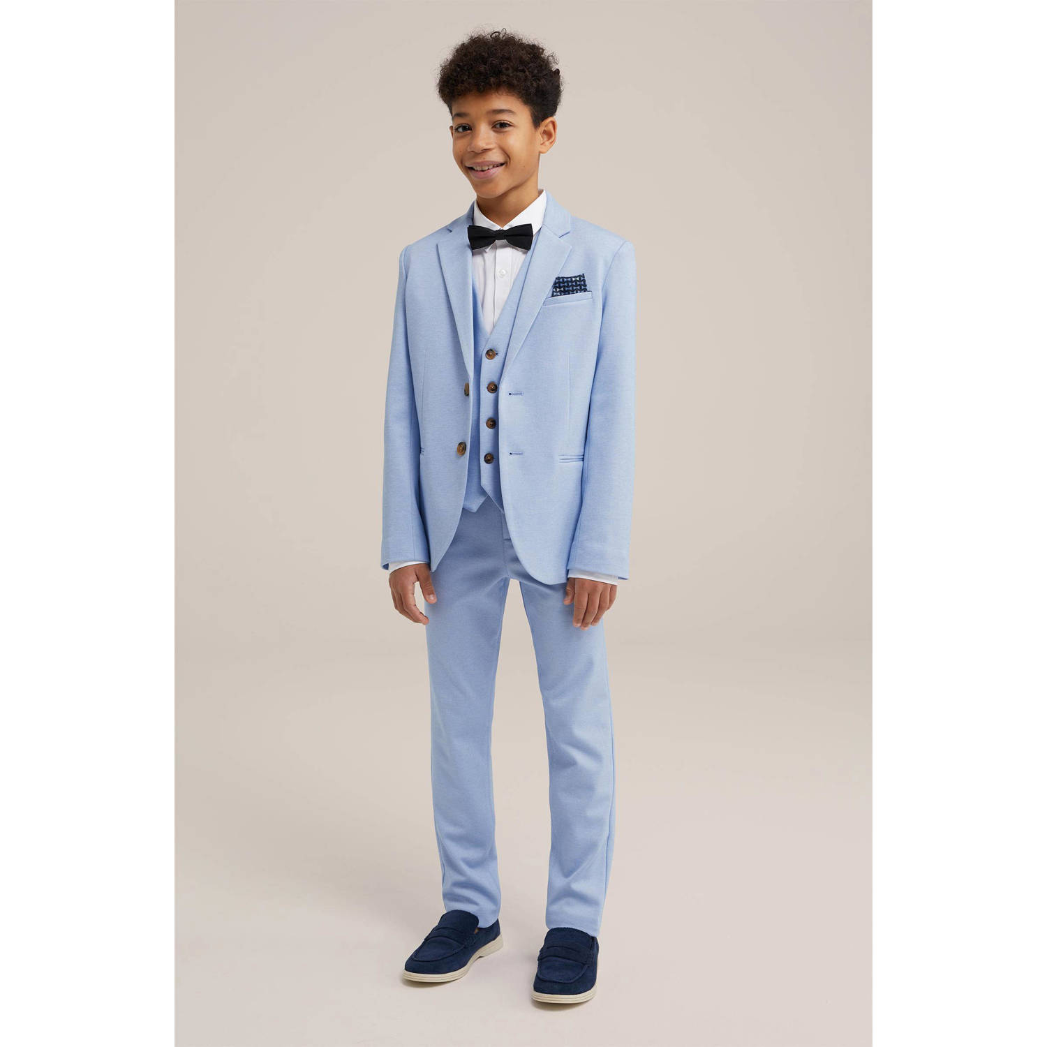 WE Fashion colbert lichtblauw