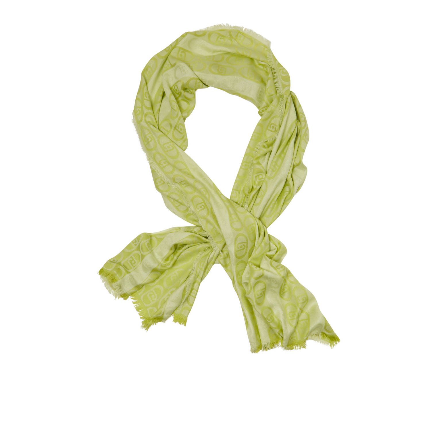 Liu Jo Monogram Sjaal voor Trendy Outfits Green Dames