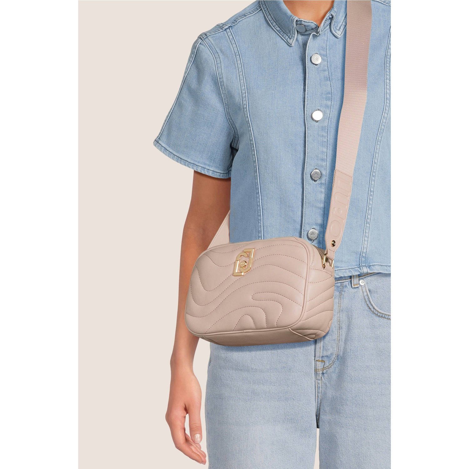 Liu Jo crossbody tas Achala lichtroze