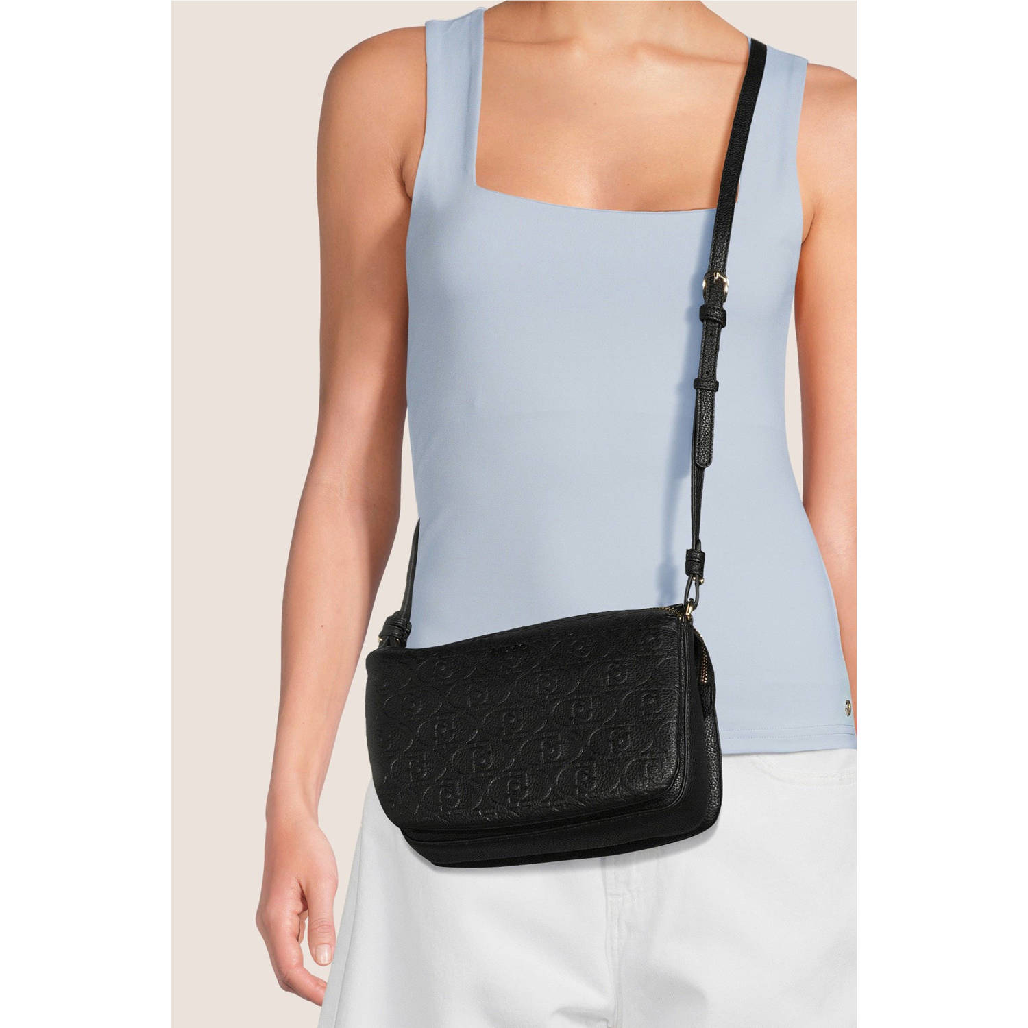 Liu Jo crossbody tas Caliwen zwart