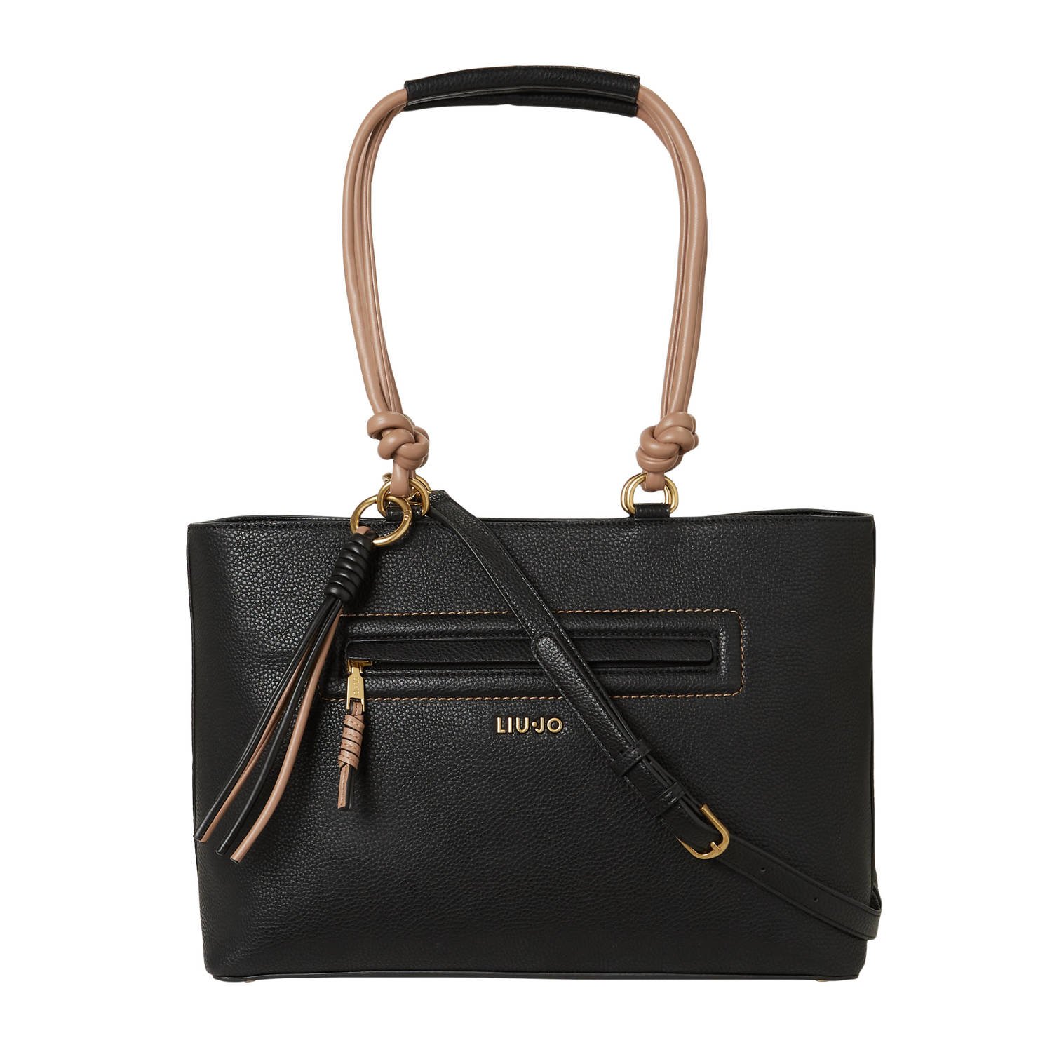 Liu Jo Zwarte Schoudertas Casual-Chic Stijl Black Dames
