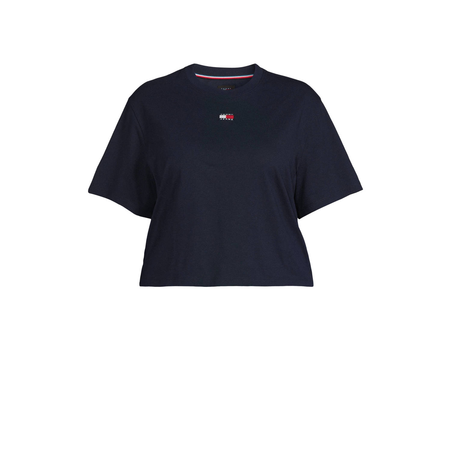 Tommy Jeans Curve T-shirt met printopdruk donkerblauw