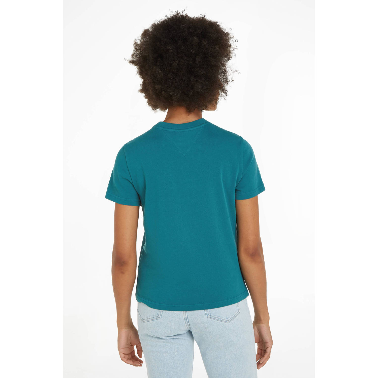 Tommy Jeans T-shirt met printopdruk blauw wit