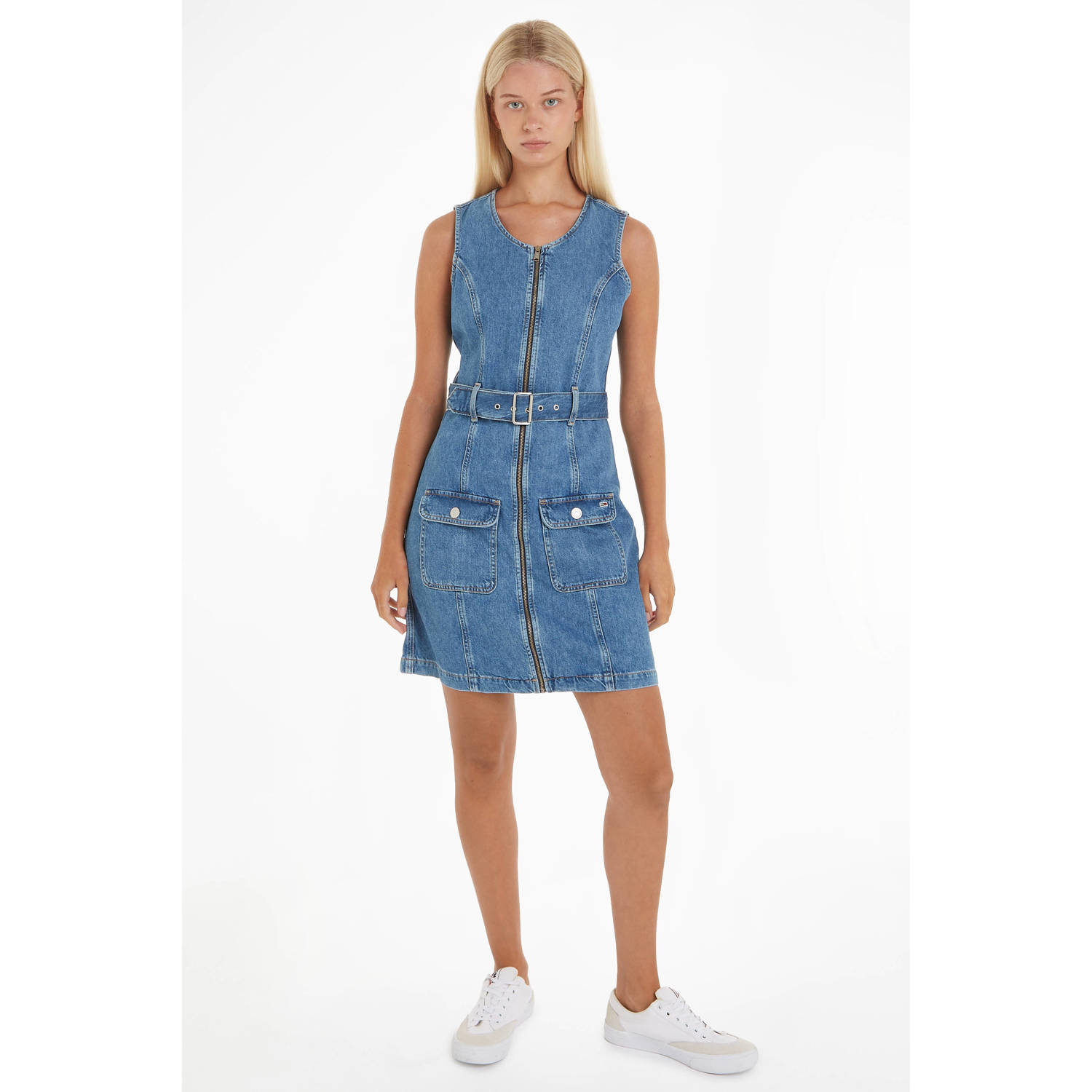 Tommy Jeans spijkerjurk medium blue denim