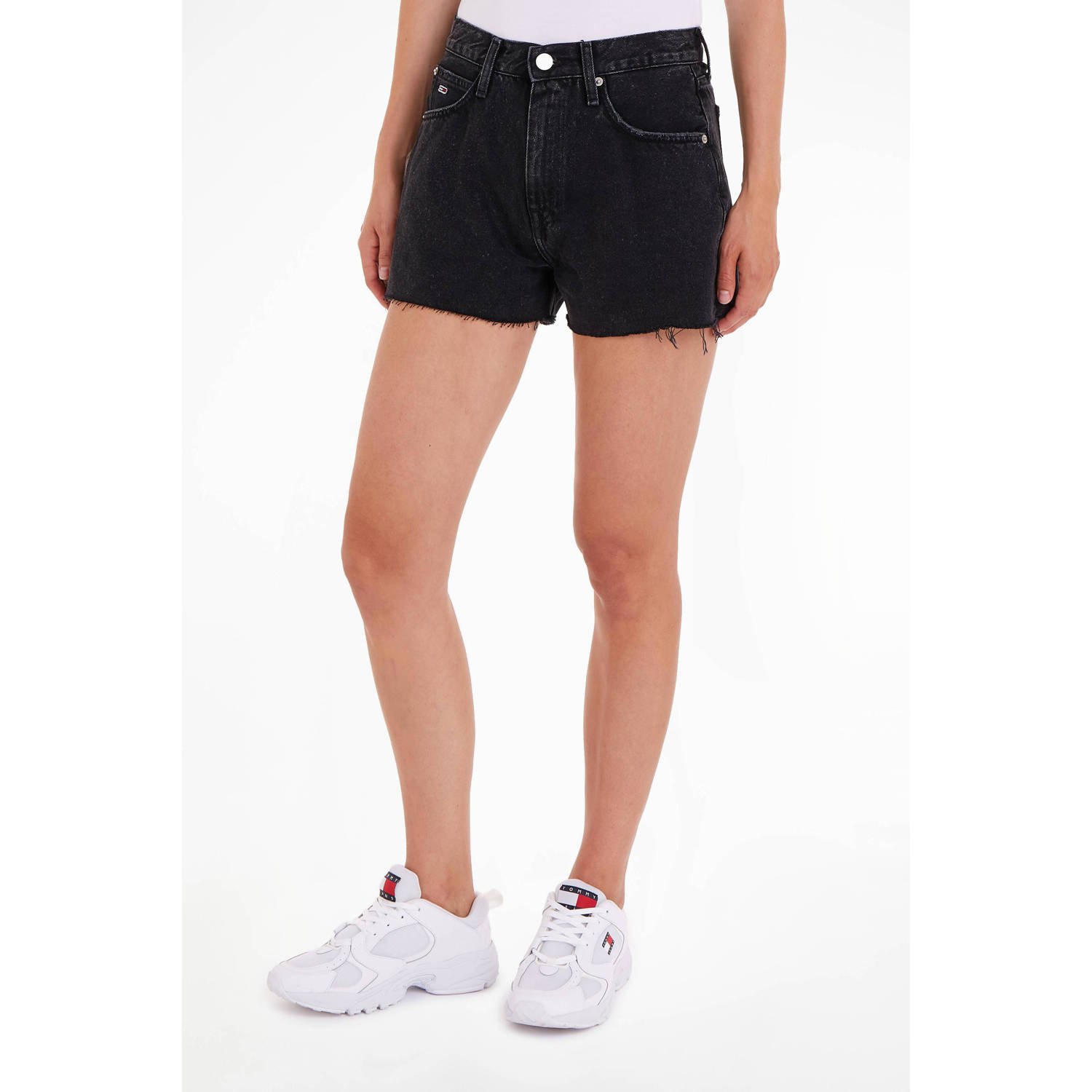 Tommy Jeans skinny short black denim