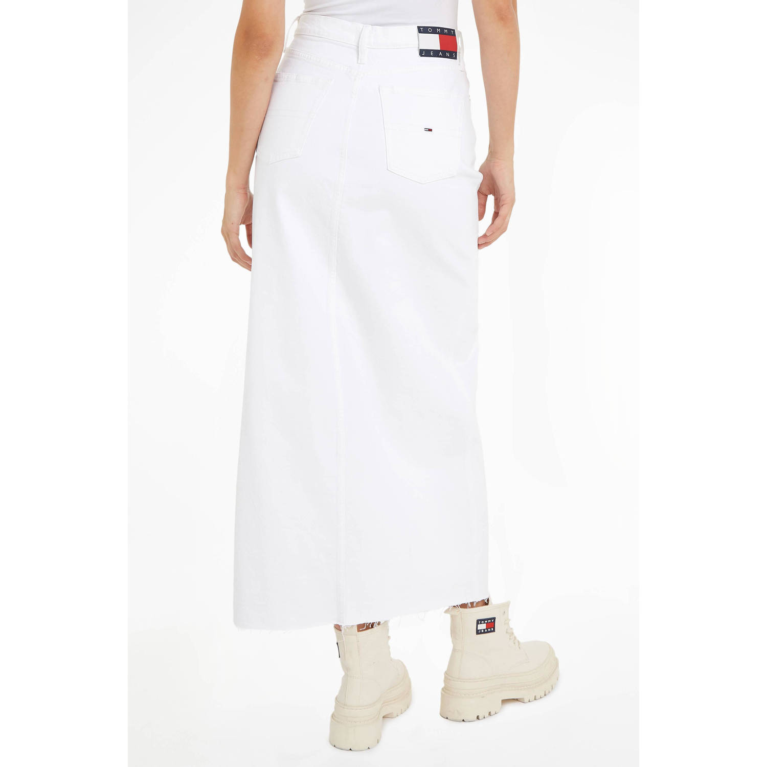 Tommy Jeans spijkerrok wit