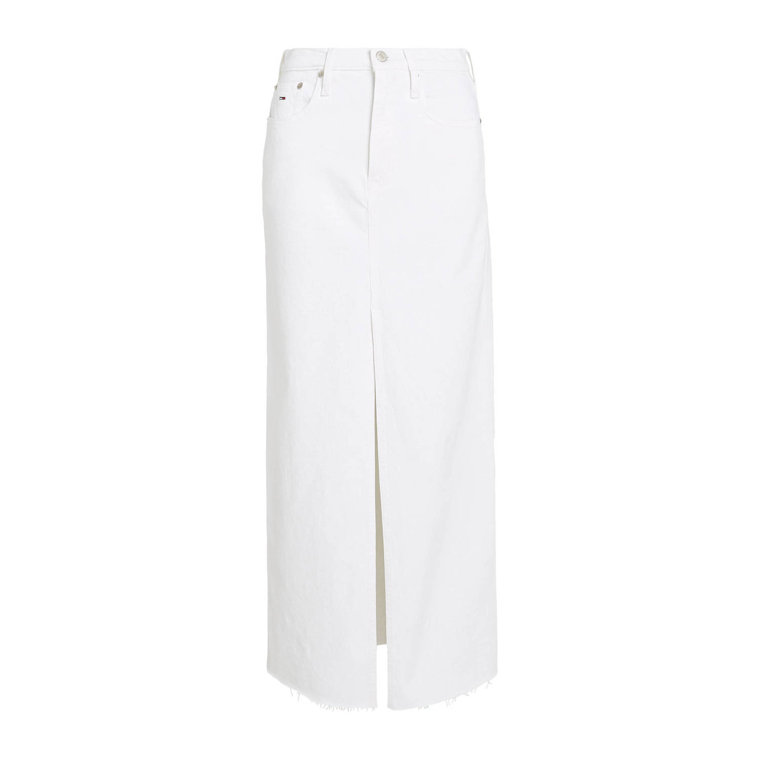 Tommy Jeans Lange Rok Lente Zomer Collectie White Dames