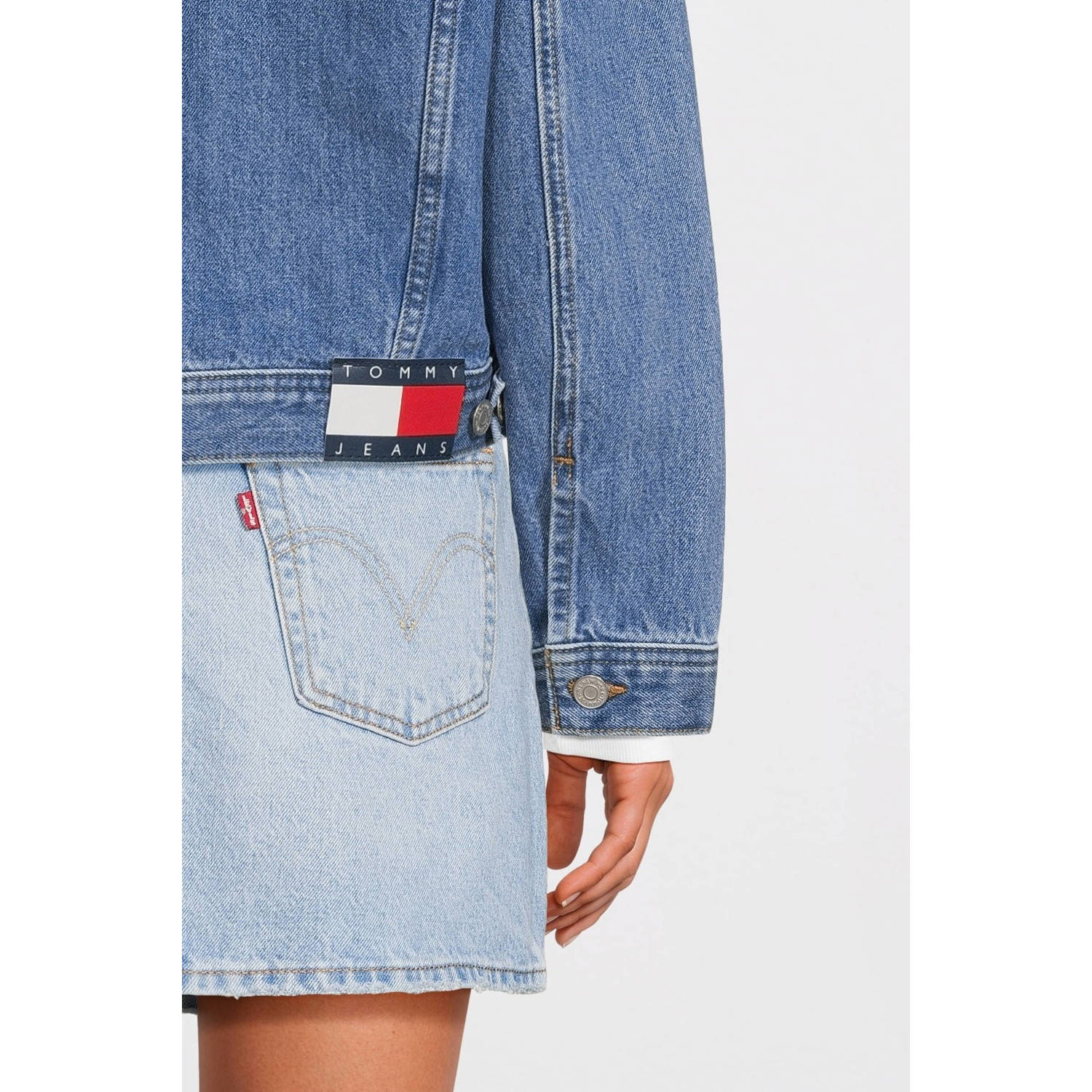Tommy Jeans spijkerjasje medium blue denim