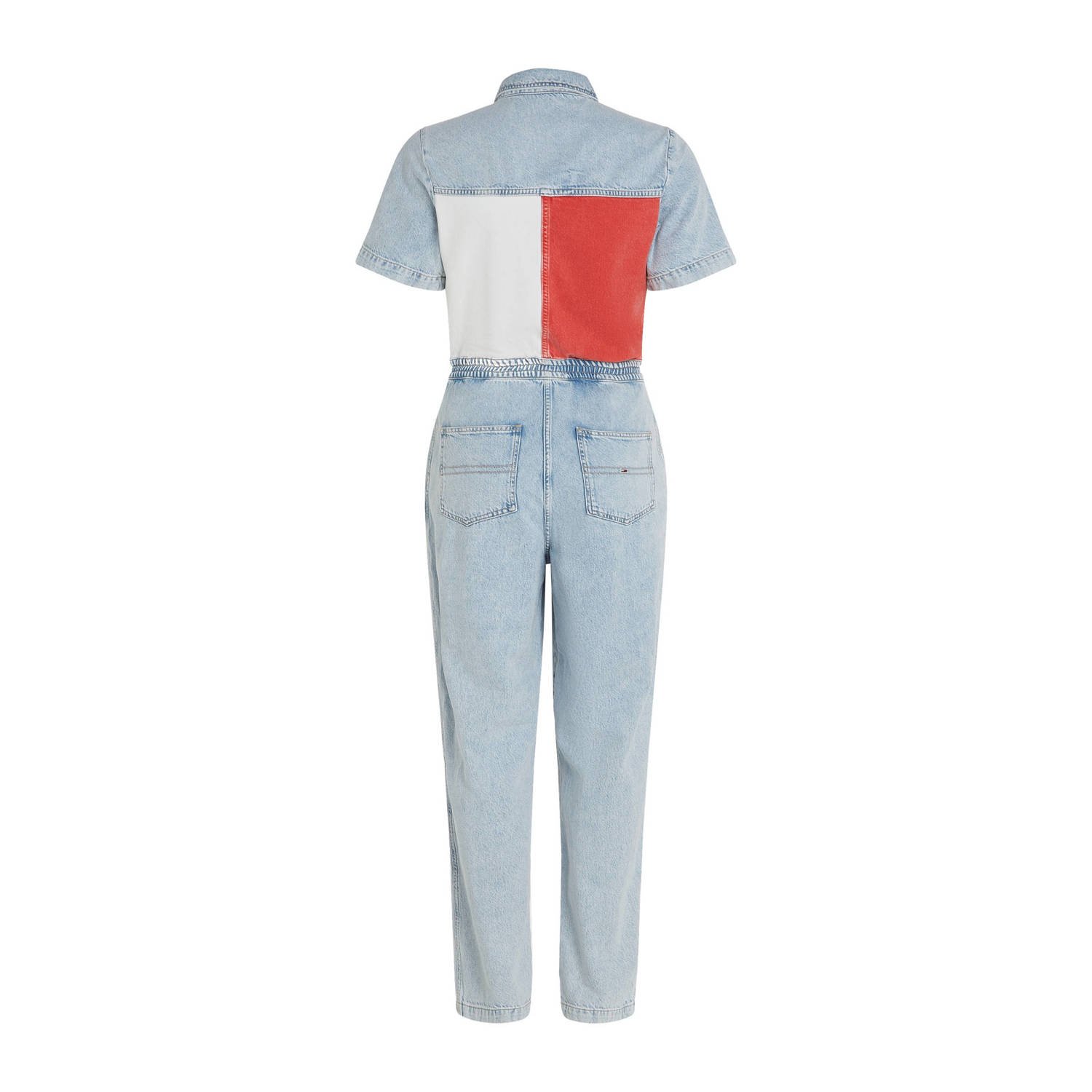 Tommy Jeans jumpsuit met logo light blue denim