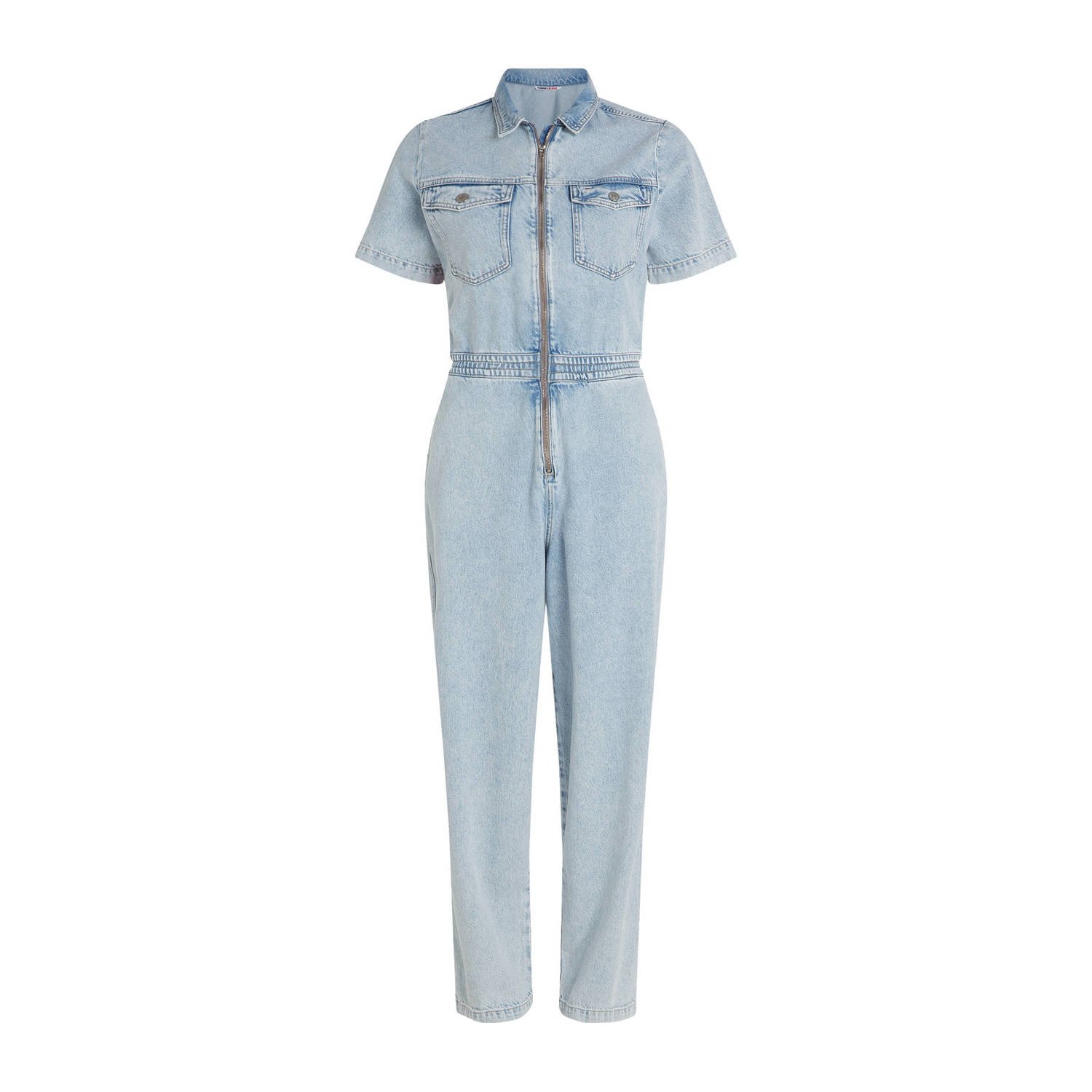 Tommy Jeans jumpsuit met logo light blue denim