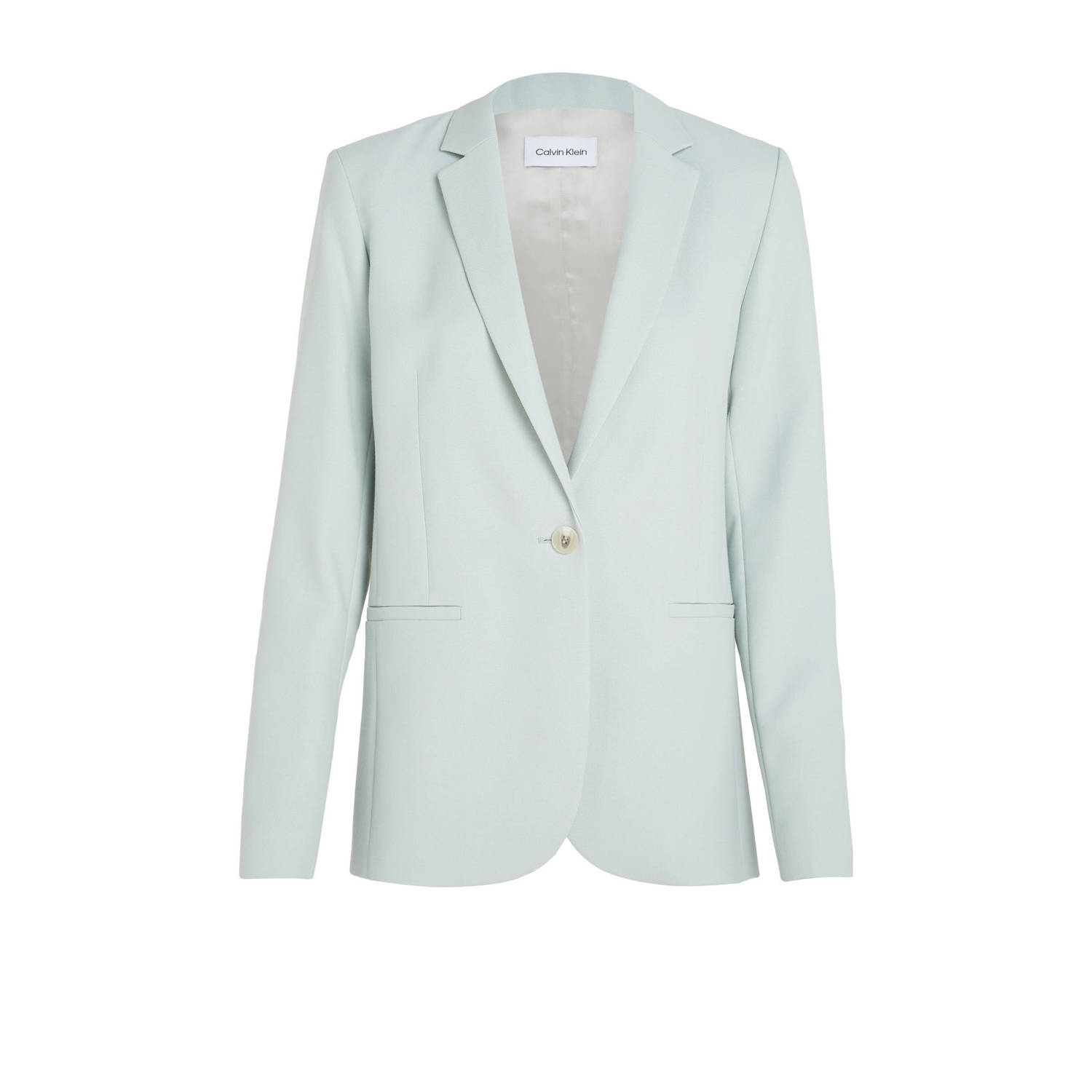 Calvin Klein cropped blazer ecru