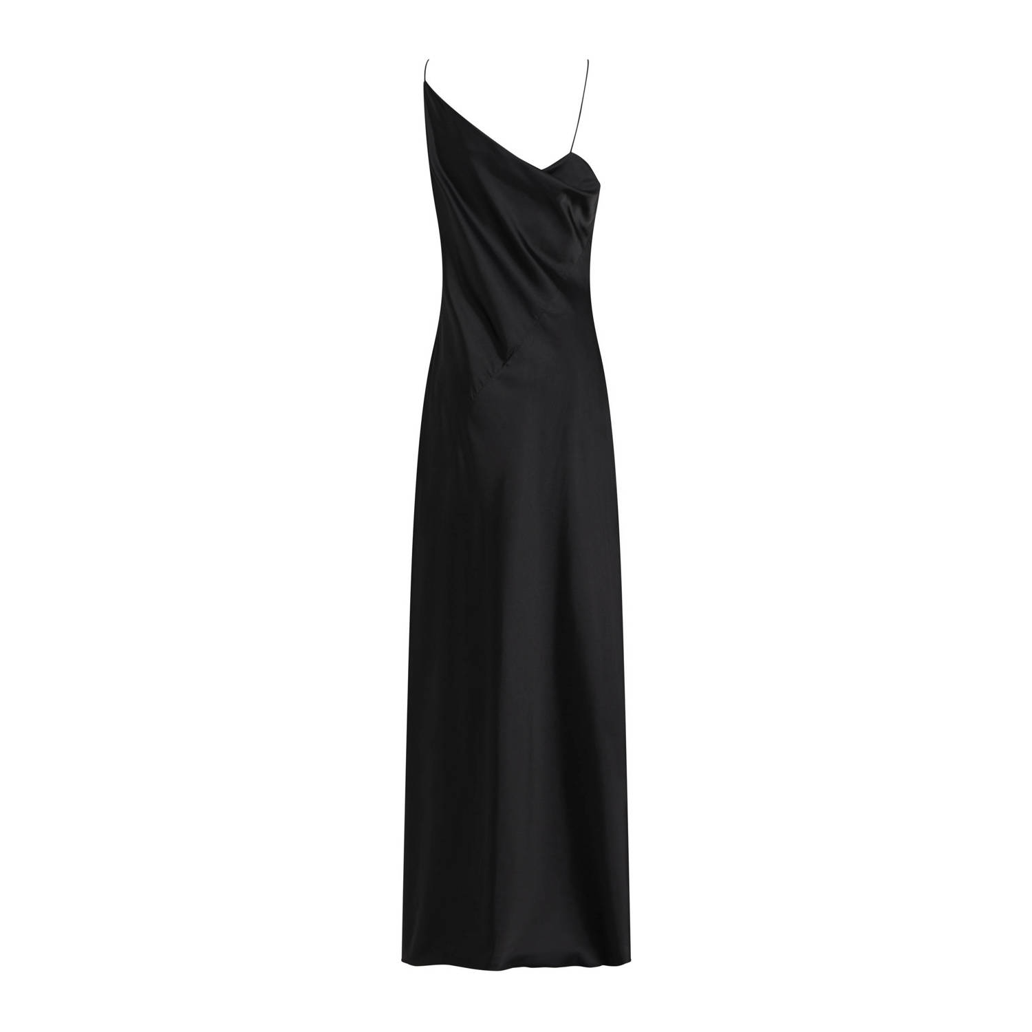 Calvin Klein satijnen maxi jurk zwart