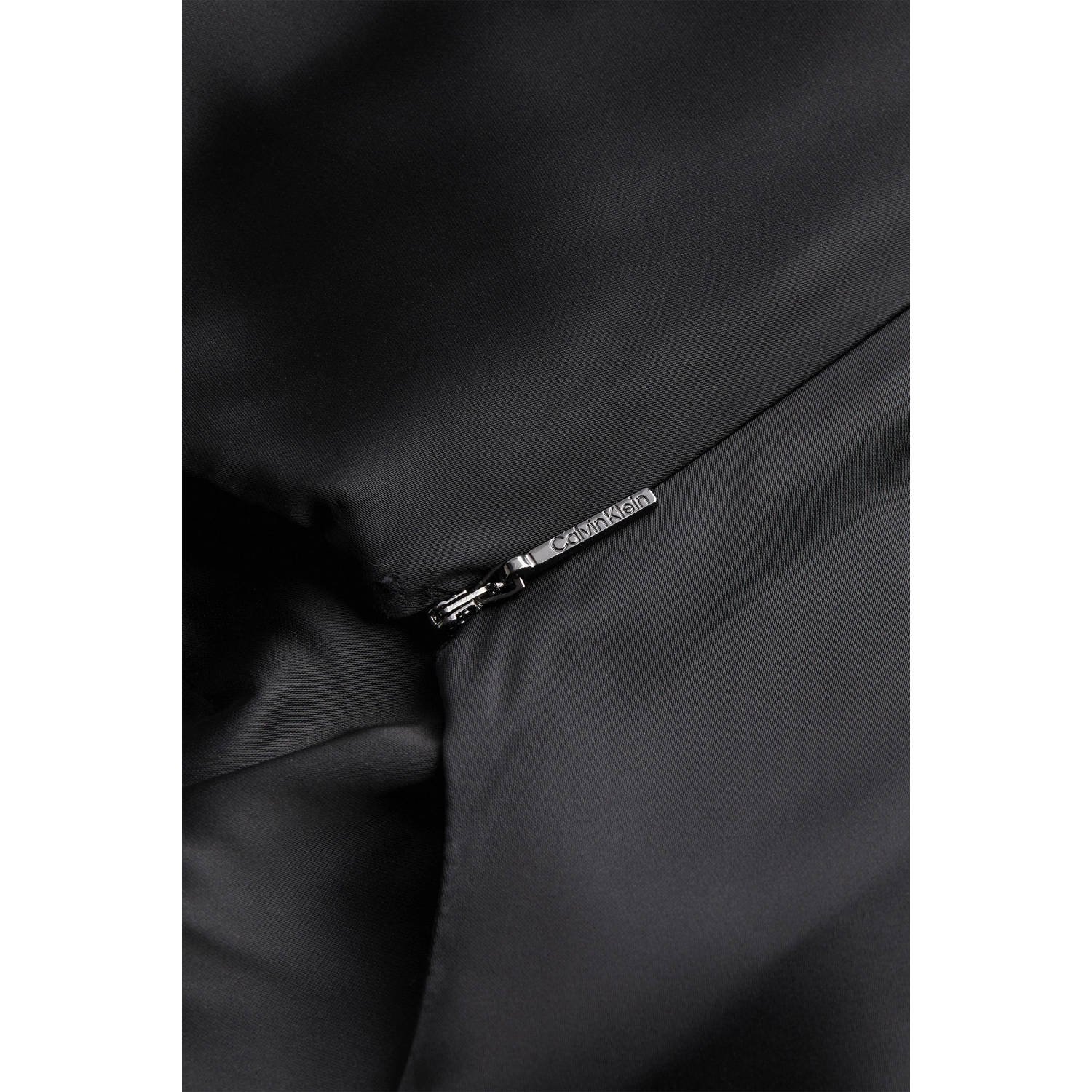 Calvin Klein satijnen maxi jurk zwart